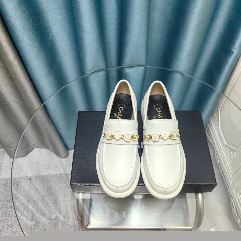 Ch*el leather shoes
